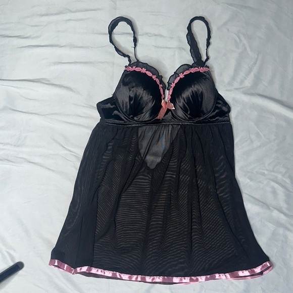 Other - Black and Pink Women's Sheer Lingerie